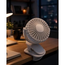 Zenvia Çalışma Masası ve Yatak Başlığı Için Klipsli Mini Fan