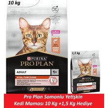 Pro Plan Somonlu Yetişkin Kedi Maması 10 kg + 1,5 kg Hediye