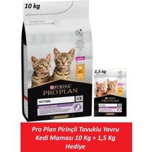 Pro Plan Pirinçli Tavuklu Yavru Kedi Maması 10 kg + 1,5 kg Hediye