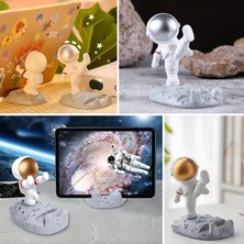 Hereveoyuncak Mini Astronot Model Telefon ve Tablett Tutucu Standı