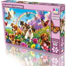 31754 Playing Puppies 50 Parça Puzzle