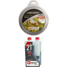 Johnser Ibeltech 3.5 mm Çelik Telli Güçlendirilmiş Profesyonel Tırpan Misinası (28 Metre) + Kalender 2t Motor Yağı