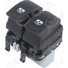 GVA Depomix Cam Açma Anahtari Ön Sol Çiftli Renault Clio Iii 10 Fişli Gri