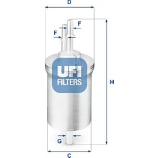 Ufi Depomix Yakit Filtresi Seat Ibiza V, Leon, Toledo Iii, Skoda Octia, Vw Eos, Golf V, Jetta Iii, Passat, Polo, Touran, Amarok