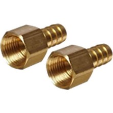 Klepsan Pirinç Dişi Hortum Rekoru 1/4 -  10 mm - 1 Adet