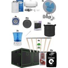Grow Wizard 300X300X200 Bitki Yetiştirme Kabin Seti Pro