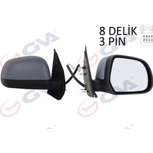 GVA Depomix Diş Dikiz Aynasi Sağ Micra 10 Elektrikli Astarli Konveks 3 Fiş VM-223EHPR