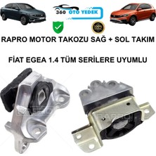 Rapro Motor Takozu Sağ + Sol Takım Fiat Egea 1.4 Tüm Serilere Uyumlu