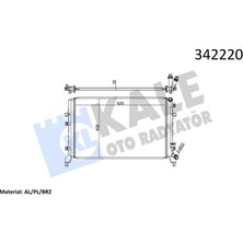 Kale Depomix Radyatör Vw Caddy Iii-Eos-Golf Plus-Golf V-Vi-Jetta Iii-Jetta Iv-Passat-Scirocco-Touran Al-Pl-Brz