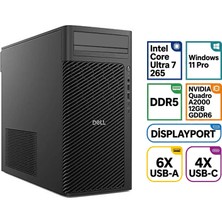 Dell Dws Pro Max Tower T2 FCT2250 Intel Core Ultra 7 265 96GB 8tb SSD 12 GB A2000 W11P Iş Istasyonu FCT2250_A2000 008
