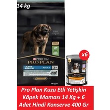 Pro Plan Kuzu Etli Yetişkin Köpek Maması 14 kg + 6 Adet Hindi Konserve 400 gr