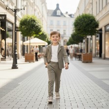 446780 Müslin Gabardin Erkek Takım 5y,6y,7y,8y