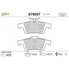 Valeo Depomix Arka Balata Focus Ii Cmax 03 Connect 02 Laguna Iii 07 Vectra C 02 C5 08 Signum 03