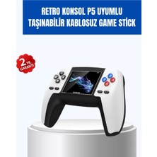 Esranın Dünyası 520 Oyunlu Taşınabilir Retro Oyun Konsolu | P5 Gamepad