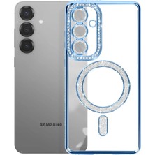 Durukar®  Samsung Galaxy S26 Joke Simli Magneticsafe Kılıf - Mavi