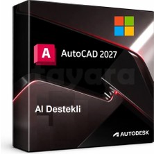 Autodesk Autocad 2027 - 1 Pc 1 Yıl > Windows Uyumlu