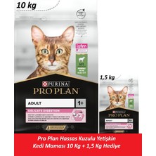 Pro Plan Hassas Kuzulu Yetişkin Kedi Maması 10 kg + 1,5 kg Hediye