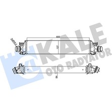 Kale Depomix Intercooler Chevrolet Eo 1.4 1.4turbo 11 64MM Al/brz 600X127X64