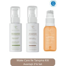 MAKE CARE Ile Tanışma Seti -Nemlendirici,beyazlatıcı,c Vitamini 3'lü Cilt Bakım Seti