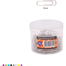 Ark 28 mm Metal Ataş 100 gr Şeffaf Kutulu 1 Adet