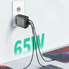 Hereveoyuncak 65W Hızlı Şarj Edebilen Type C Uçlu Şarj Aletii