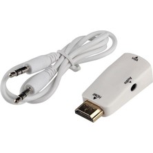 Lunatic 6847 HDMI To VGA +Ses Monitör Çevirici Dönüştürücü Adaptör