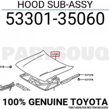 Premium Motor Kaputu Hilux  1998-2001 LN-145 (Oem NO:5330135060)