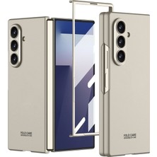 Sionel Galaxy Z Fold 7 Kılıf  Sert Kıpta Kapak-Titanyum