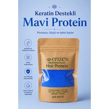 Epizen Keratin Destekli Mavi Protein Pürüzsüz, Güçlü ve Işıltılı Saçlar Elektriklenmeye Karşı Profesyonel Bakım