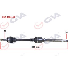GVA Depomix Komple Aks Sağ Clio Iii 1.5 Dci 05- Logan 1.4-1.6-1.5 Dci 07- 897MM