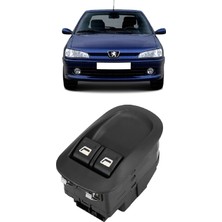CME PARTS Peugeot 306 1992-2002 Uyumlu Cam Açma Düğmesi Ikili Çerçeveli 6 Pin 6554.WQ