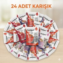 Bestpet Yaş Mama 85 gr x 24 Adet Karışık Paket (Kuzu Sığır Tavuk Somon)