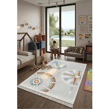 DMR Halıcılık Kids Serisi Desenli Renkli Bebek Çocuk Odası Halısı