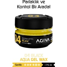 Agiva Black 175ML Orta Tutuş ve Sert Görünüm Sağlayan Wax Hafif Parlak Bitiş ile Kullanım Kolaylığı