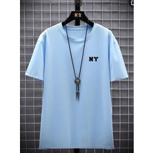 Nigrum Pardus Nıgrum Pardus Yeni Sezon New York Baskılı Pamuk Yuvarlak Yaka Erkek Çocuk T-Shirt