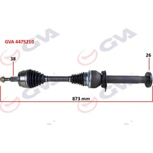 GVA Depomix Komple Aks Sağ Transporter T5 2.5 Tdi 03-11 6 Vites 873MM Düz Vites