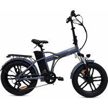 Bisan E-Folding F4 20 Jant M.disk 43 cm Kadro Elektrikli Katlanır Bisiklet Metalik Gri