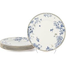 Mikasa Moor Fili E Fiori Mavi Beyaz 6lı Pasta Tabağı 20CM