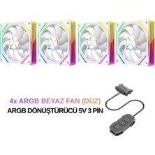 Next Gaming NG-D120W 4x Argb Pwm 120MM Kasa Fanı Beyaz