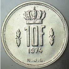 Banknoting Lüksemburg 10 Frank 1974.