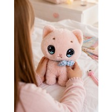 Metaş Oyuncak Kedi Peluş Oyuncak Sevimli Hediyelik Papyonlu 30 cm