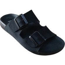 Look Life S030-002 Unisex Iki Tokalı Comfort Terlik Siyah