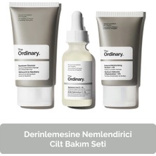 The Ordinary Derinlemesine Nemlendirici Cilt Bakım Seti - Temizleyici 50ML + Serum 30ML + Nemlendirici 30ML
