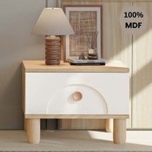 Flances Papatya Mdf Ayaklı Tasarım Komodin