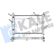 Kale Depomix Su Radyatörü Opel Astra F 1.4i 1.6i 2.0i 1.7d 93-98 At N Ac Mekanik 538X359X32 90443392