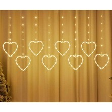 Kalpli Perde LED Işıklar, Sevgililer Günü Romantik LED Aydınlatma
