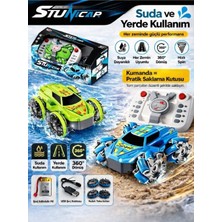 Oyunsal 2.4 Ghz Kumandalı Suda ve Karada Gidebilen Amfibi Off-Road Çanta Kumandalı Akrobat Araba