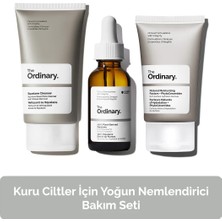 The Ordinary Kuru Ciltler Için Yoğun Nemlendirici Bakım Seti - Temizleyici 50ML + Serum 30ML + Nemlendirici 30ML