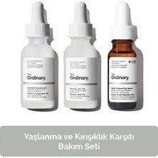 The Ordinary Yaşlanma ve Kırışıklık Karşıtı Bakım Seti - Serum 30ML + Serum 30ML + Göz Serumu 15ML