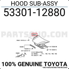 TŞT Motor Kaputu Corolla 2002-2006 Altıs (Usa / Thaı / Taıwan Type) (Oem NO:5330112880)